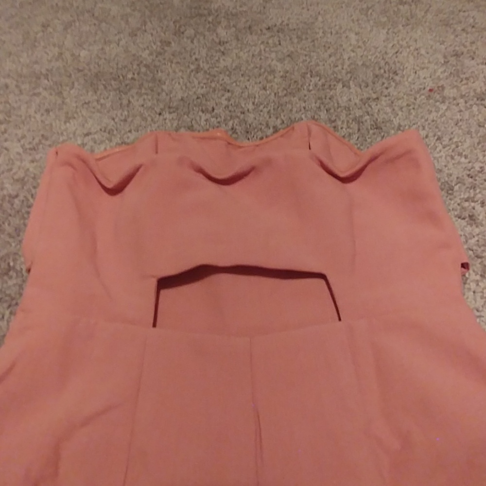 LAST ONE! Strapless Bow detail Jumpsuit - Picture 7 of 7